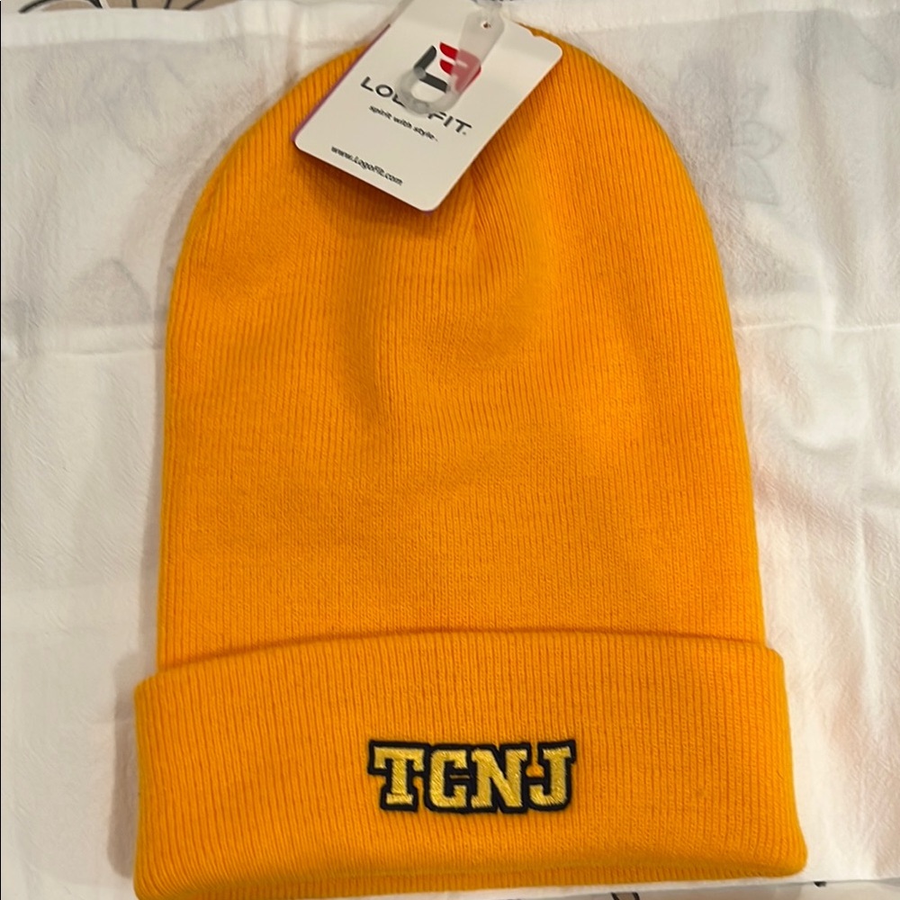 Logofit TCNJ Yellow Beanie